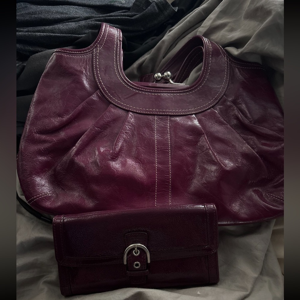 Coach bag vintage ergo Purple bag - Picture 14 of 14